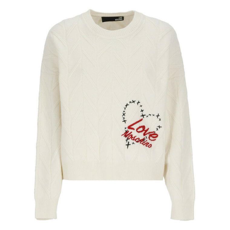 Love Moschino Sweaters White Love Moschino