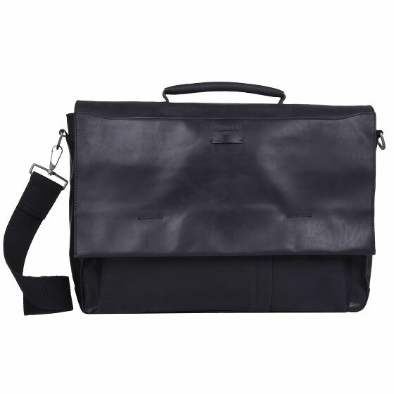 Strellson Brick Lane Briefcase Leather 41 cm Laptop Compartment black
