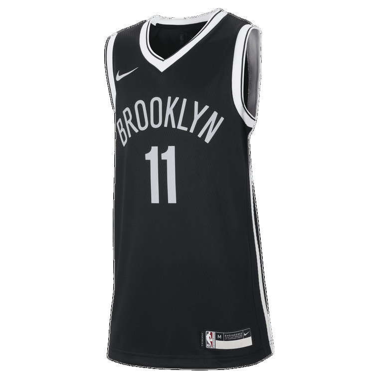 Koszulka dla dużych dzieci Nike NBA Swingman Brooklyn Nets Icon Edition - Czerń