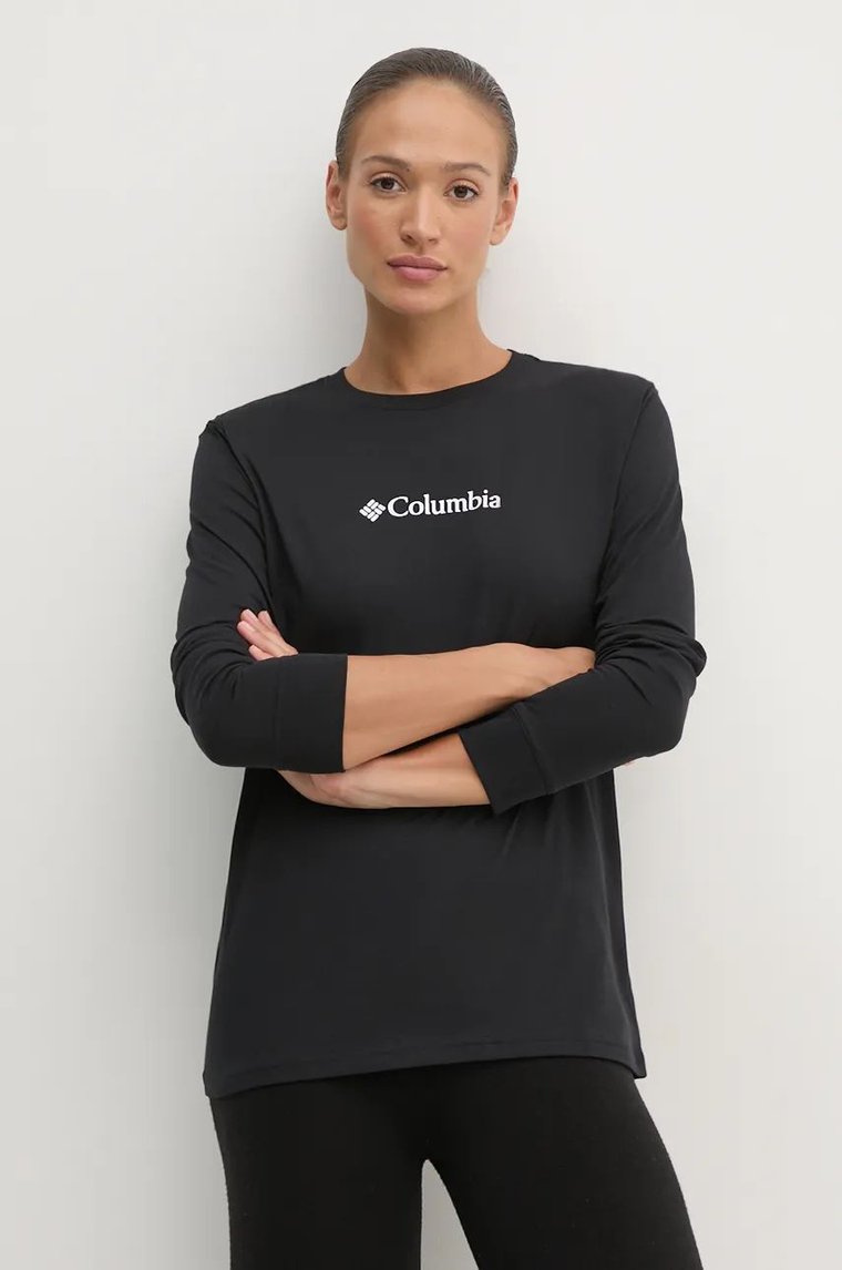 Columbia longsleeve bawełniany North Cascades kolor czarny 2013481