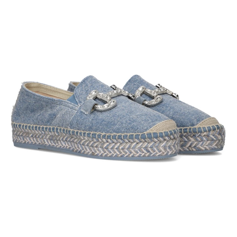 Niebieskie Jeansowe Espadryle Viguera