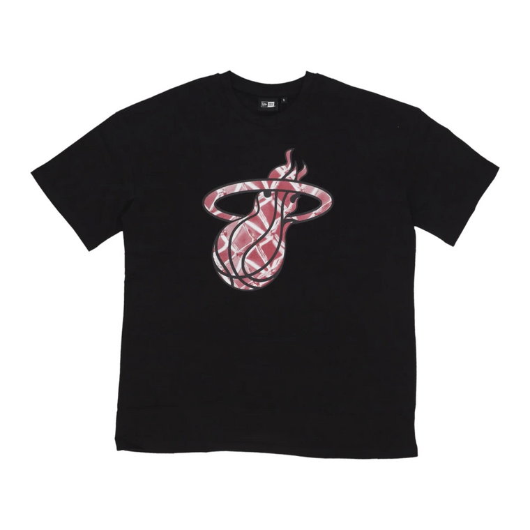 Koszulka NBA Infill Logo - Czarno-Czerwona New Era