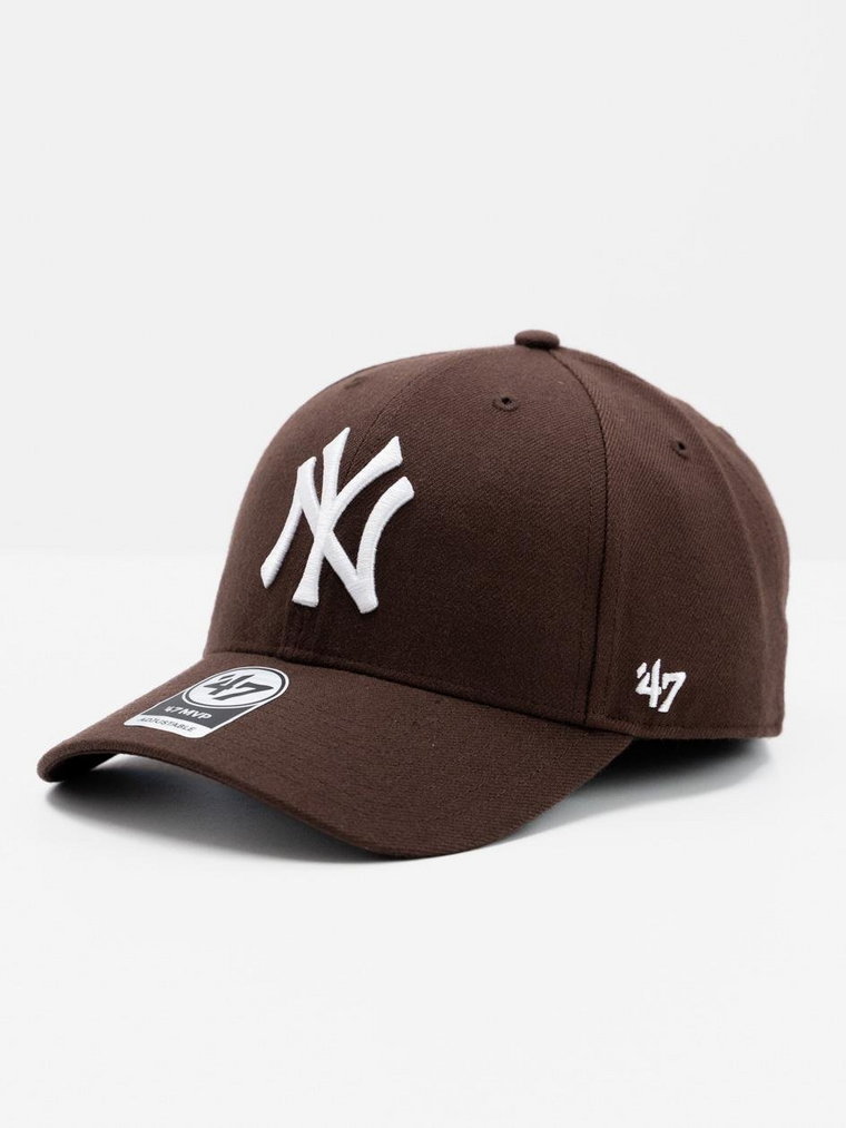 Czapka Z Daszkiem Snapback Brązowa 47 Brand New York Yankees MLB MVP Wool All