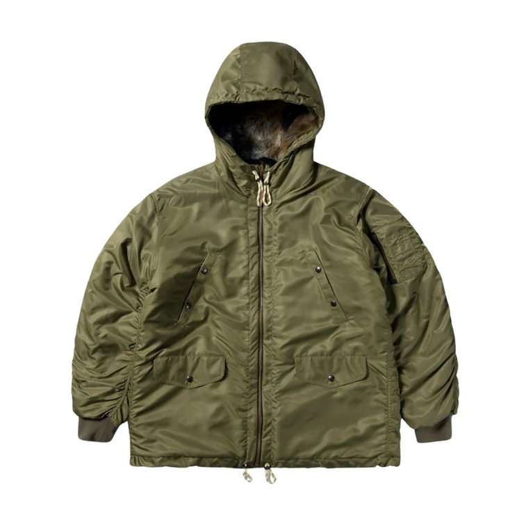 Odwrotna parka lotnicza w kolorze Army Green Aries