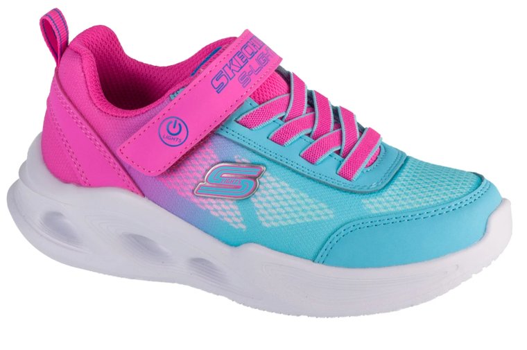 Skechers Sola Glow - Ombre Deluxe 303714L-PKTQ, Dla dziewczynki, Różowe, buty sneakers, tkanina, rozmiar: 29