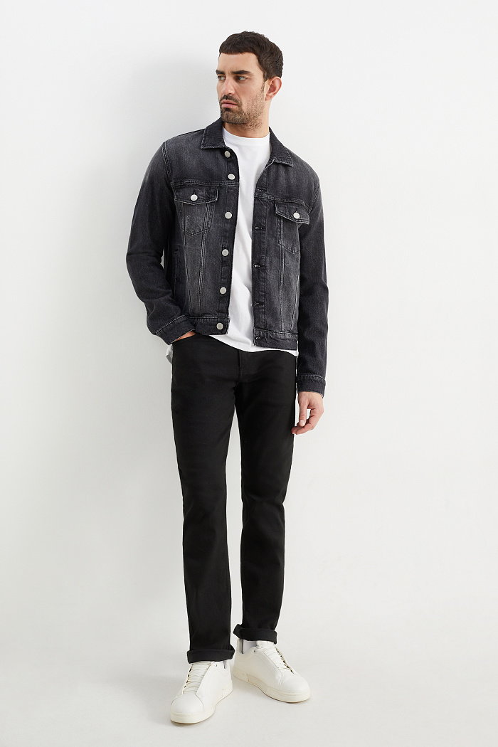 C&A Straight jeans-LYCRA, Czarny, Rozmiar: W36 L30