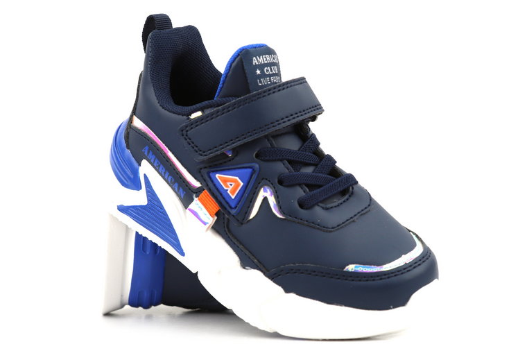 Buty sportowe dziecięce, adidasy American Club AA 20/22, granatowe