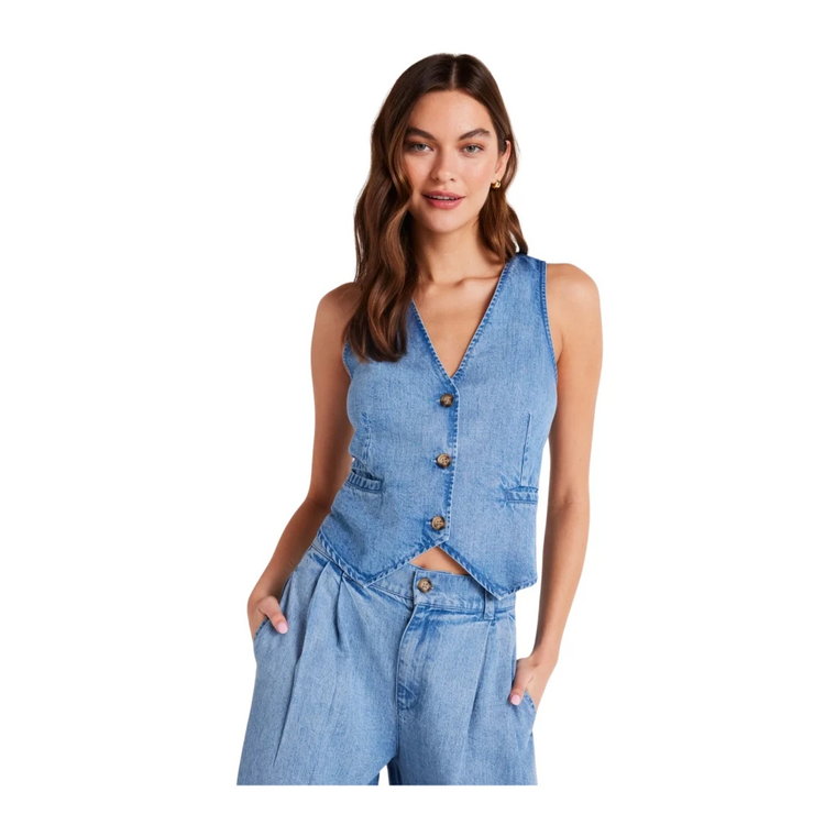 Denim Cinch Back Vest Bella Dahl