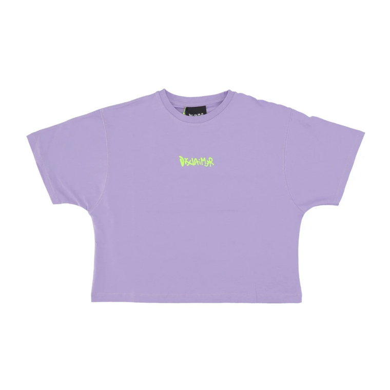 Cropped Logo Tee Lilak Limonka Disclaimer