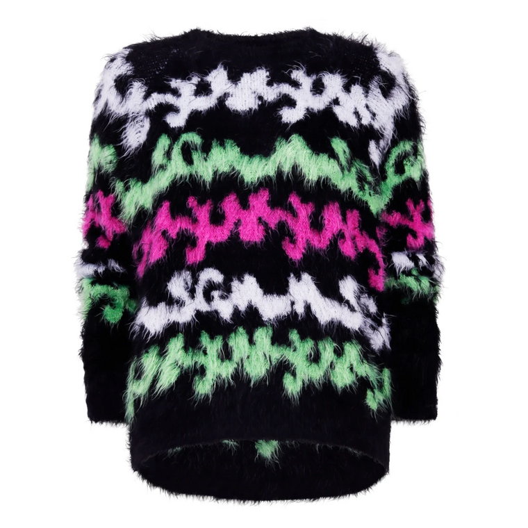 Sweter z okrągłym dekoltem Msgm