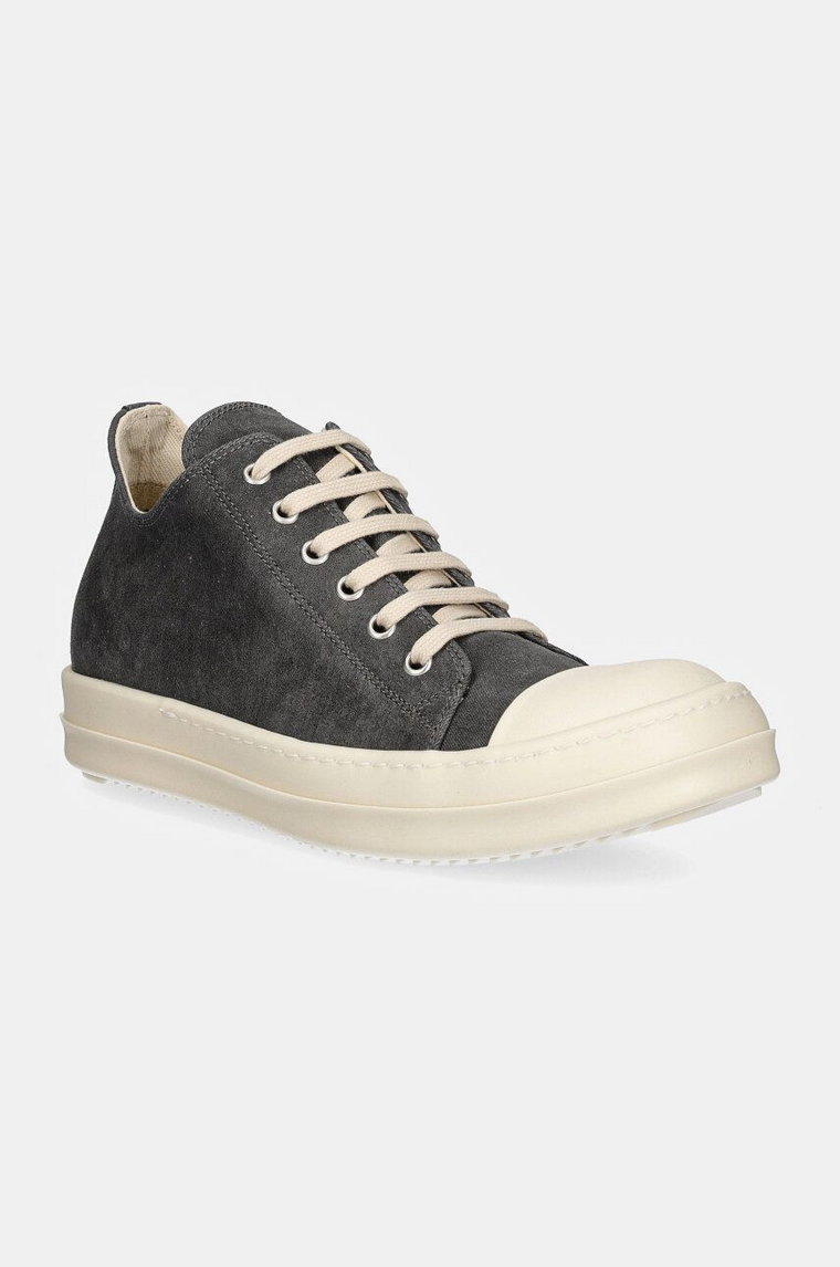 Rick Owens trampki Low Sneaks damskie kolor szary DS02D2802.SCF