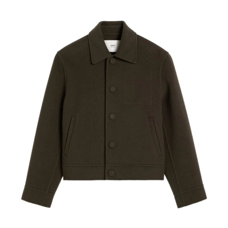 Khaki Overshirt Ami Paris