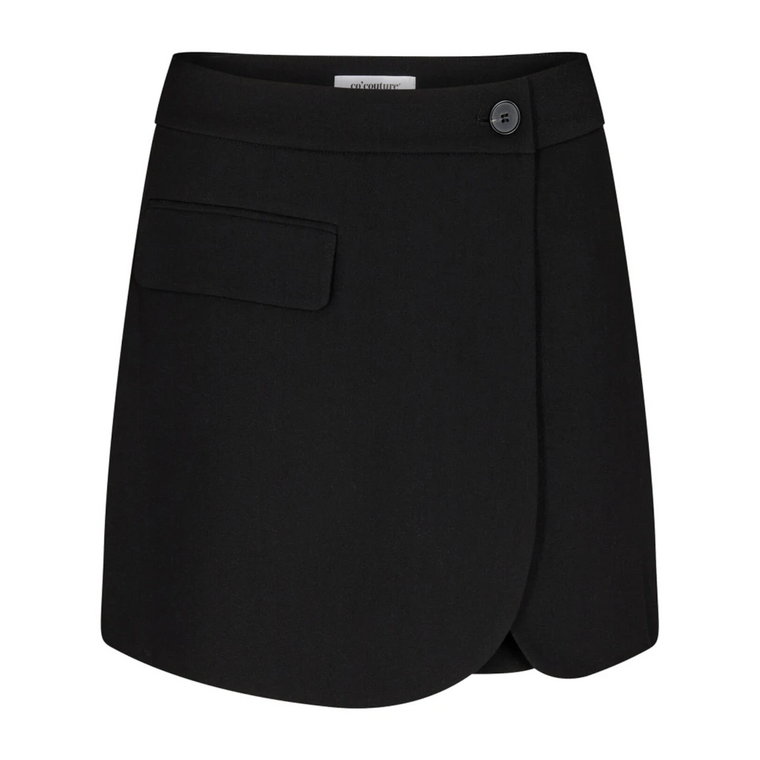 Wrap Skort Czarny Co'Couture