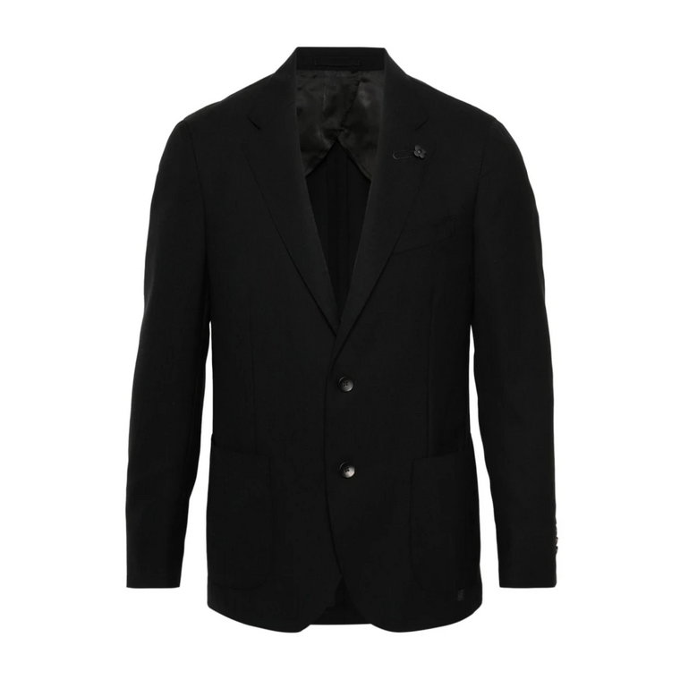 Czarna odzież wierzchnia Ss24 Lardini