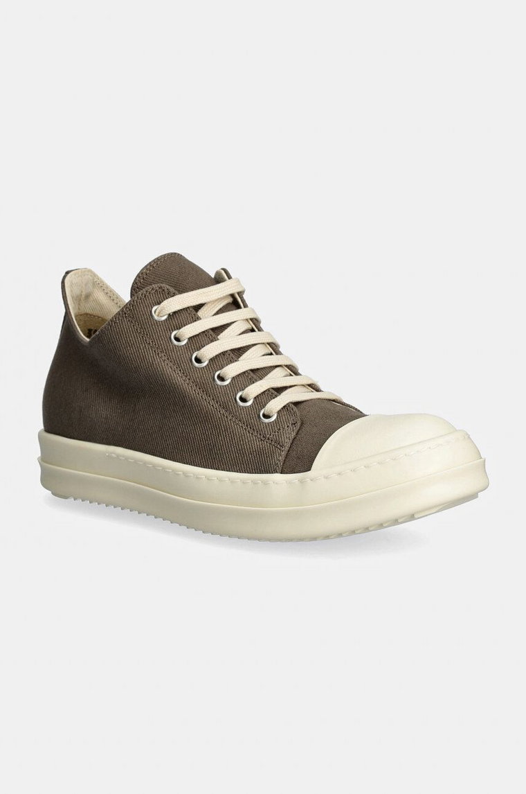 Rick Owens trampki Low Sneaks damskie kolor szary DS02D2802.DO