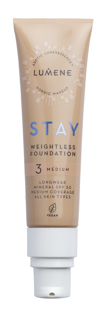 Lumene Stay Lekki długotrwały podkład SPF30 3 Medium