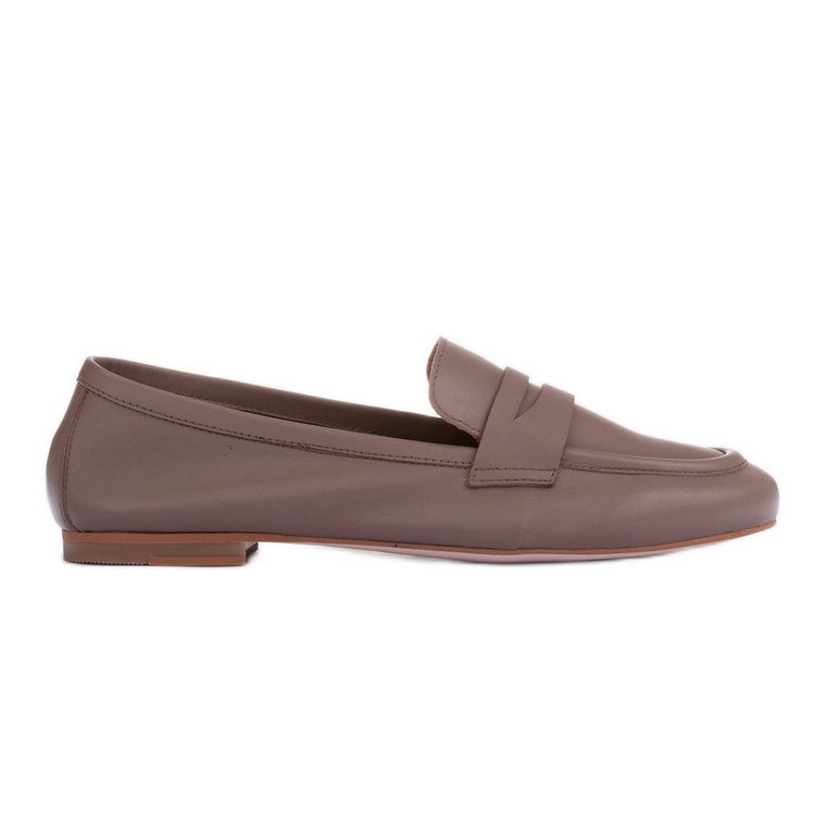 Marco Shoes Loafersy bez podszewki brązowe