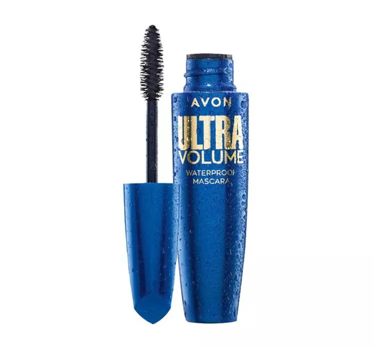 AVON ULTRA VOLUME WATERPROOF MASCARA WODOODPORNY TUSZ DO RZĘS BLACKEST BLACK 10ML