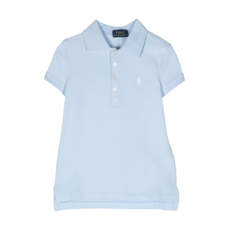 Dziecięca Koszulka Polo z Bawełny - Błękitna Ralph Lauren