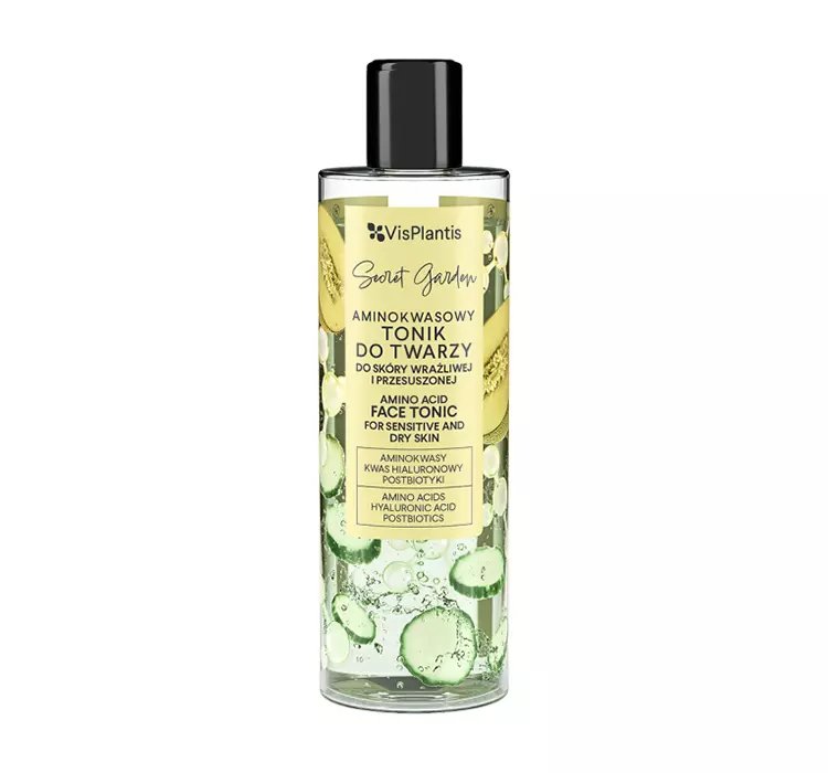 VIS PLANTIS SECRET GARDEN AMINOKWASOWY TONIK DO TWARZY DO SKÓRY WRAŻLIWEJ I PRZESUSZONEJ 200ML