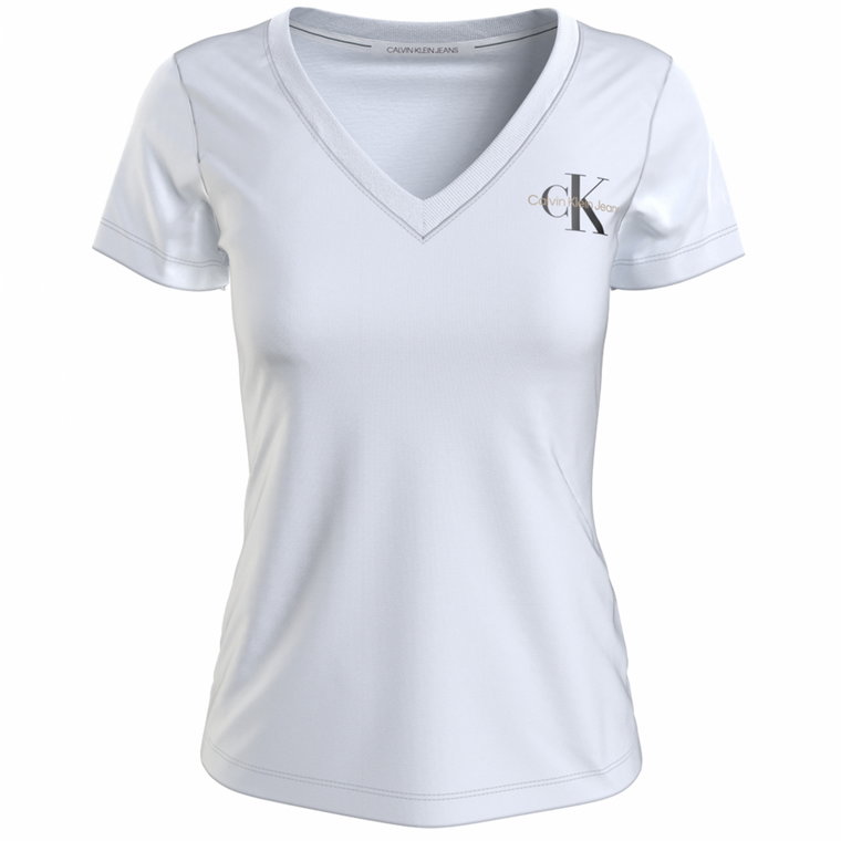 Calvin Klein t-shirt damski koszulka biała logo S