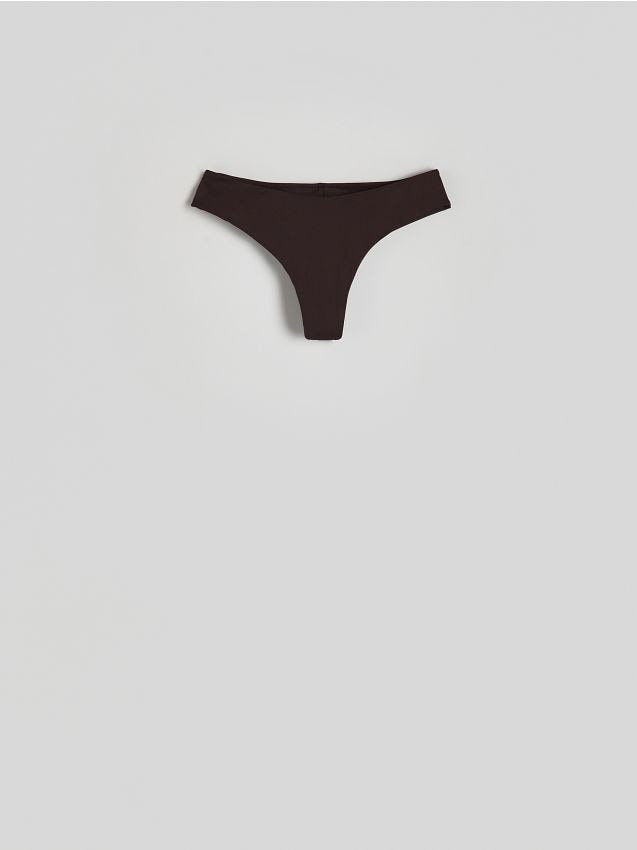 Reserved - Dół bikini - ciemnobrązowy