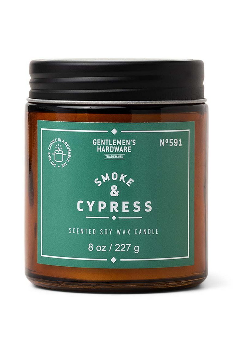 Gentlemen's Hardware świeca zapachowa sojowa Smoke & Cypress 227 g
