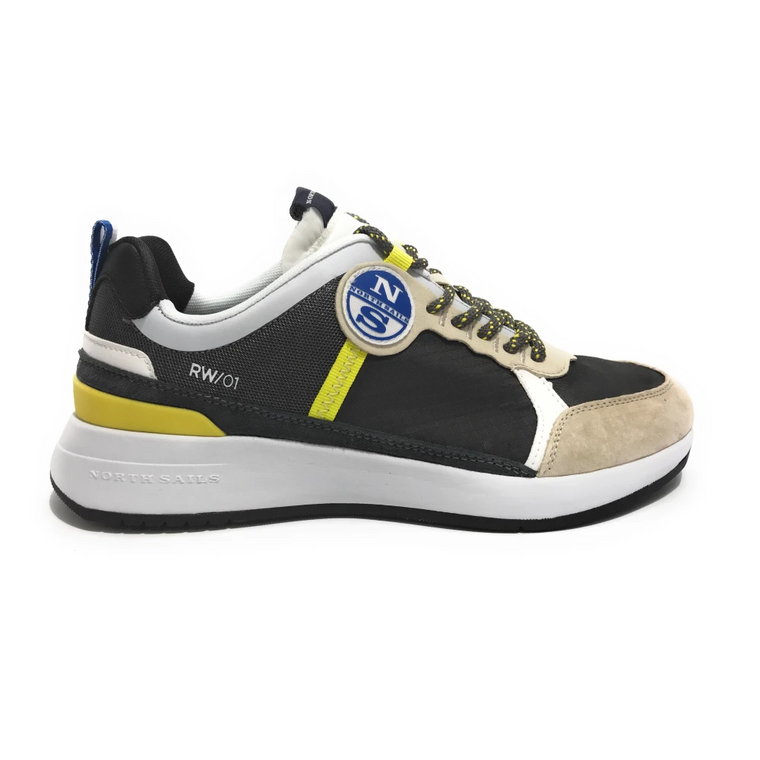 Wave 018 Szare Limonkowe Sneakersy North Sails