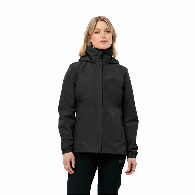 Damska kurtka Jack Wolfskin STORMY POINT 2L JKT W black - XS