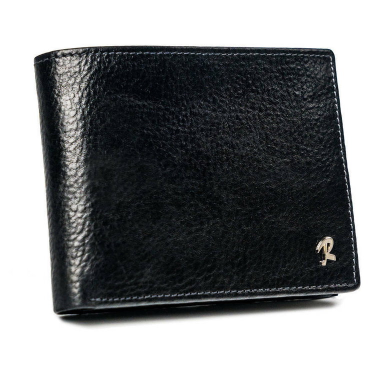 Skórzany portfel z dużą sekcją na karty i ochroną RFID  Rovicky