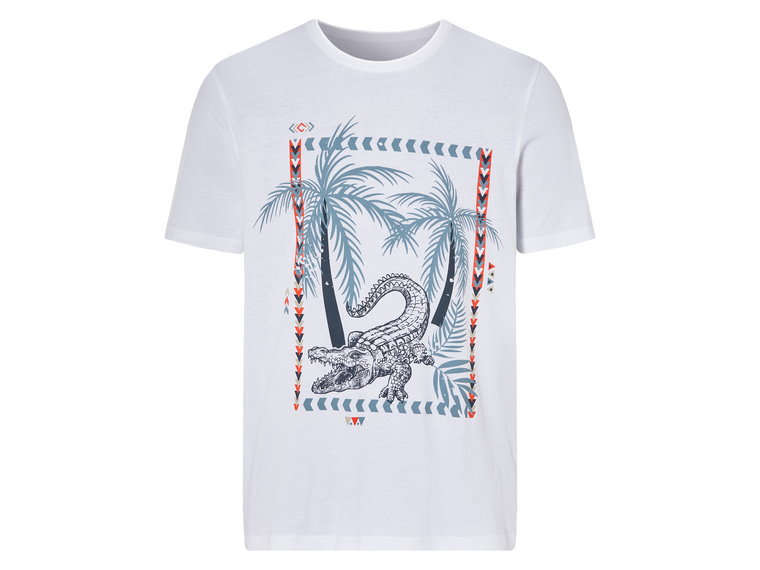 LIVERGY T-shirt męski do spania, z bawełną (S (44/46), Biały)