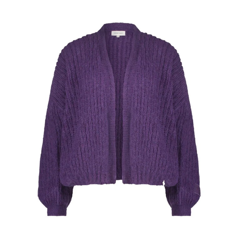 Fioletowy sweter Harper z żebrowaniem Fabienne Chapot