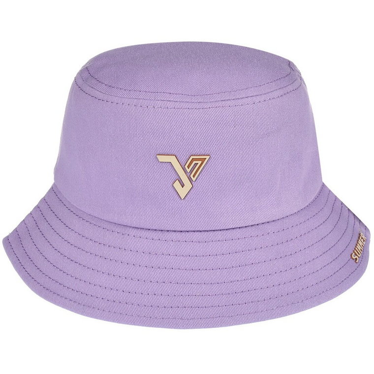 Fioletowy Kapelusz dwustronny bucket hat modny kap-t-1