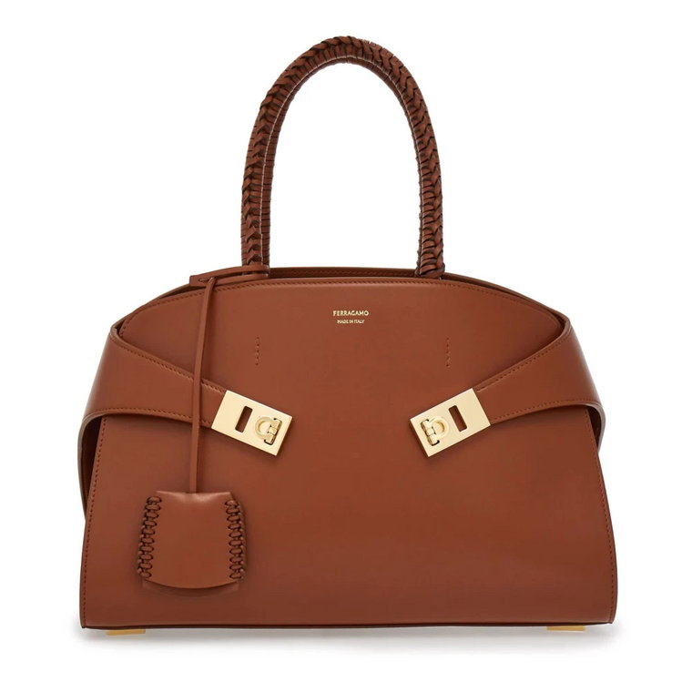 Cognac Mała Torba Hug Salvatore Ferragamo