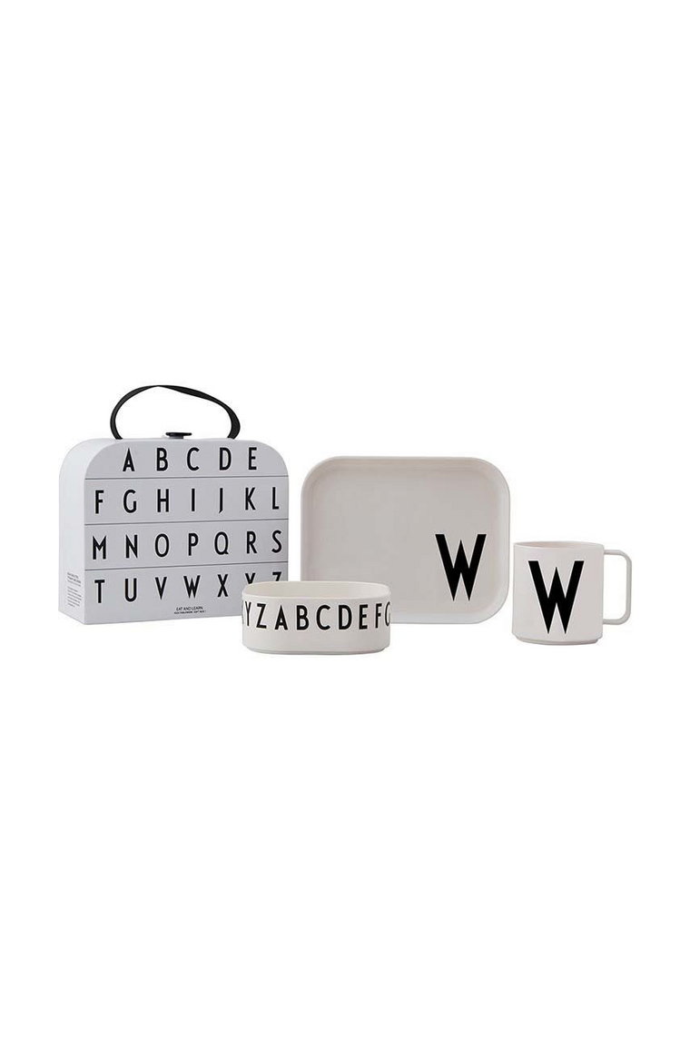 Design Letters zestaw śniadaniowy dla dzieci Classics in a suitcase W 4-pack