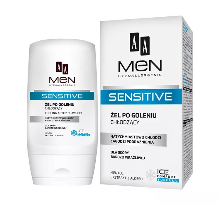 AA MEN SENSITIVE ŻEL PO GOLENIU CHŁODZĄCY 100ML