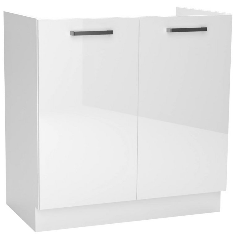 Biała szafka kuchenna pod zlewozmywak - Elora 14X 80 cm połysk