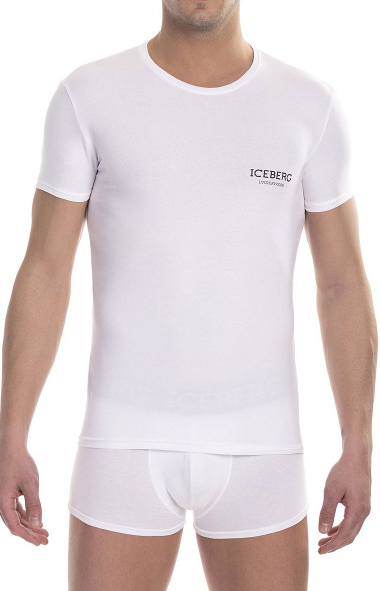 T-shirt ICE1UTS01 Round neck, Kolor biały, Rozmiar L, ICEBERG