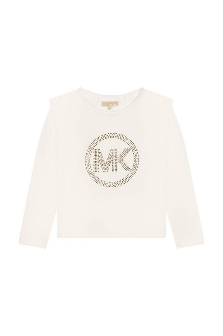 Michael Kors longsleeve bawełniany dziecięcy kolor biały