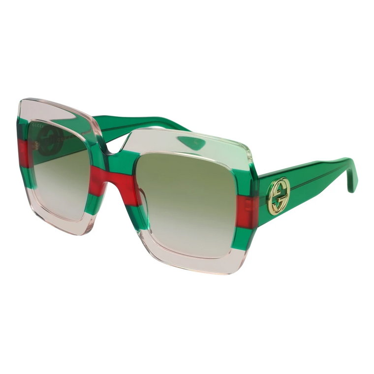 Striped Green Sunglasses Gucci