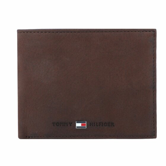 Tommy Hilfiger Skórzany portfel Johnson 12,5 cm brown