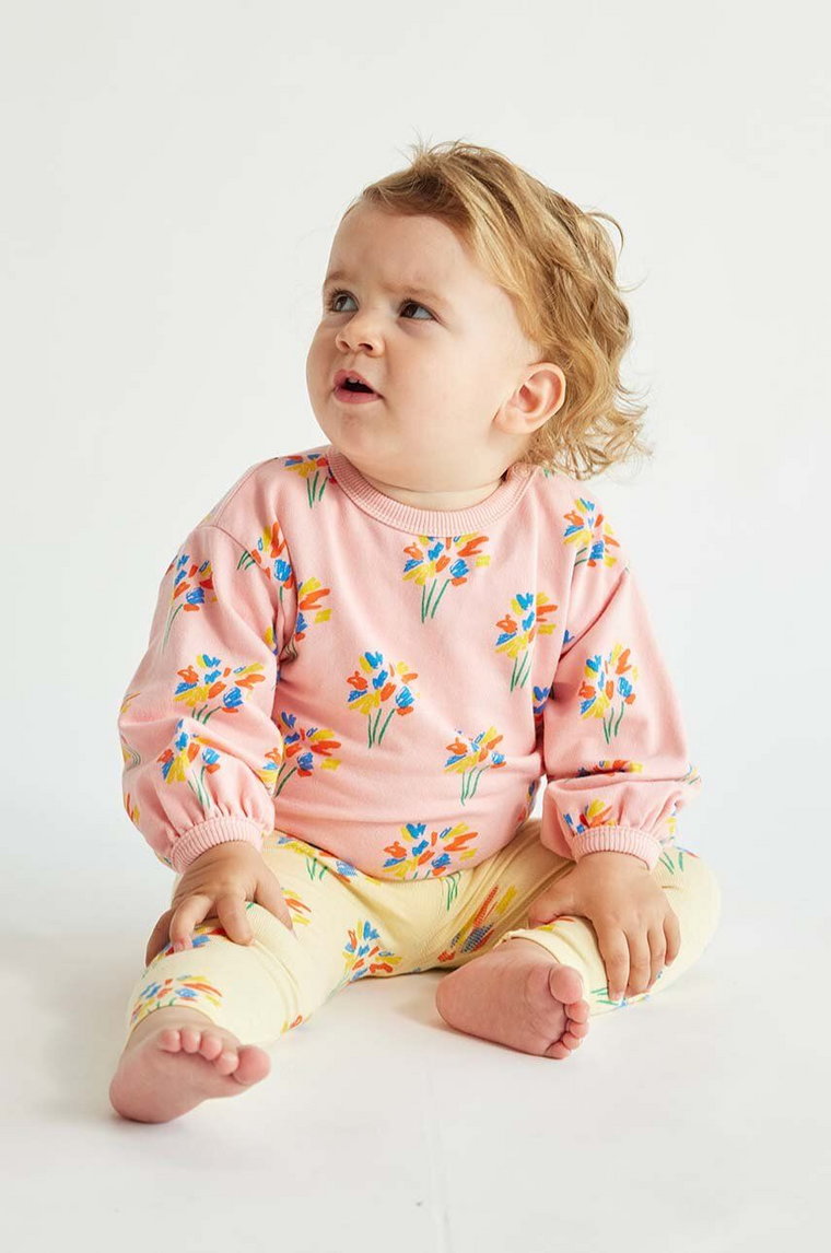 Bobo Choses bluza niemowlęca kolor różowy wzorzysta