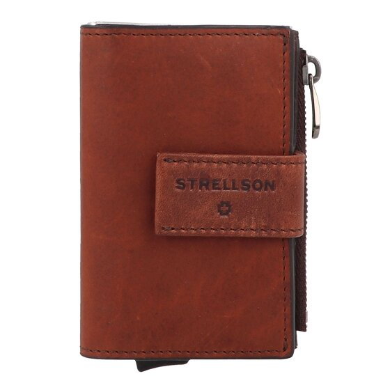 Strellson Brick Lane Portfel Ochrona RFID Skórzany 7 cm darkbrown