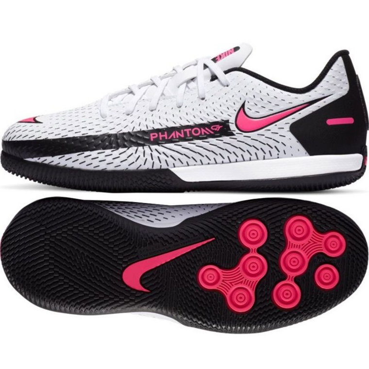 Buty piłkarskie Nike Phantom Gt Academy Ic Jr CK8480-160 białe wielokolorowe