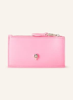 Alexander Mcqueen Etui Na Karty Z Kieszenią Na Monety rosa