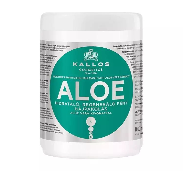 KALLOS KJMN ALOE VERA MASKA ALOESOWA 1000ML