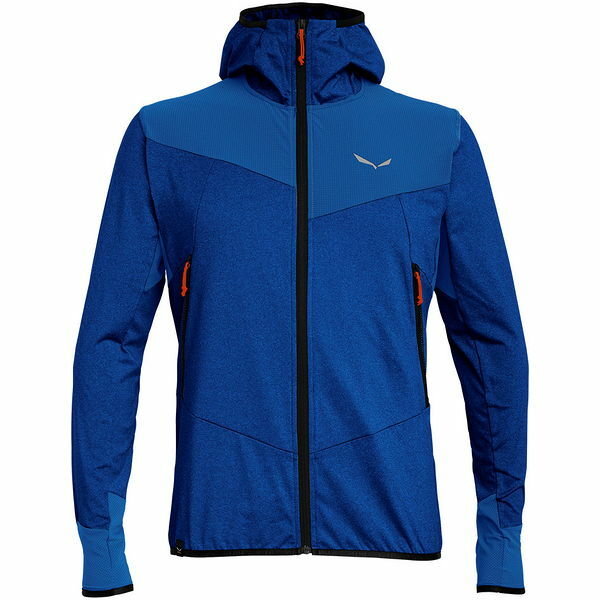 Bluza męska Anger Hybrid PL/DST Full Zip Hoody Salewa