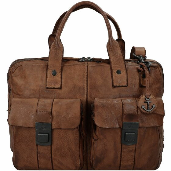 Harbour 2nd Cool Casual Winterhude Briefcase Leather 40 cm Komora na laptopa charming cognac