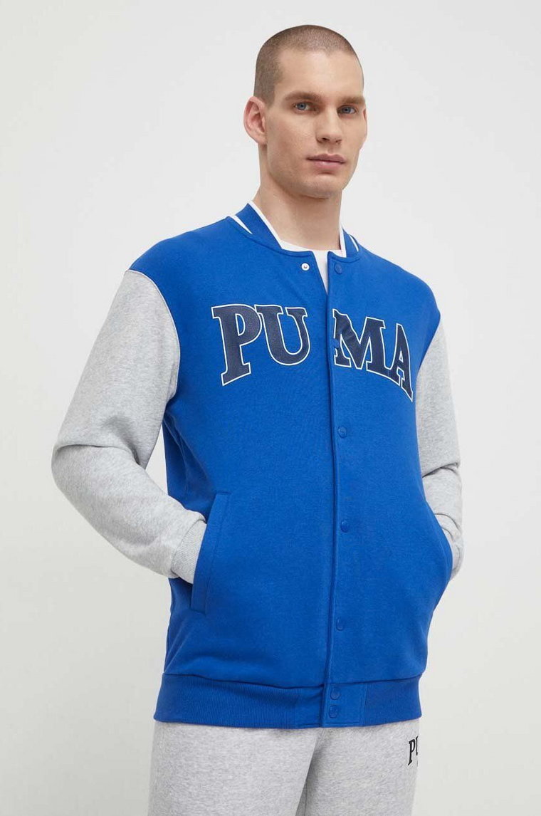 Puma bluza SQUAD męska kolor granatowy z aplikacją 678971