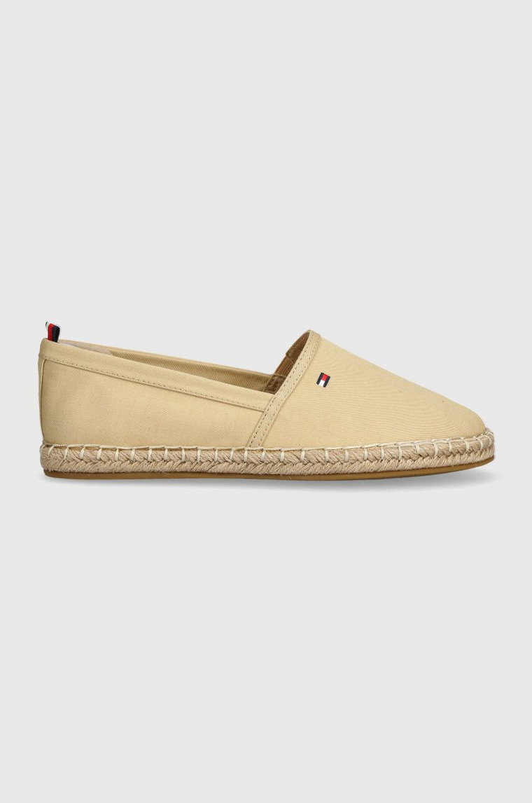 Tommy Hilfiger espadryle BASIC TOMMY FLAT ESPADRILLE kolor beżowy FW0FW06497